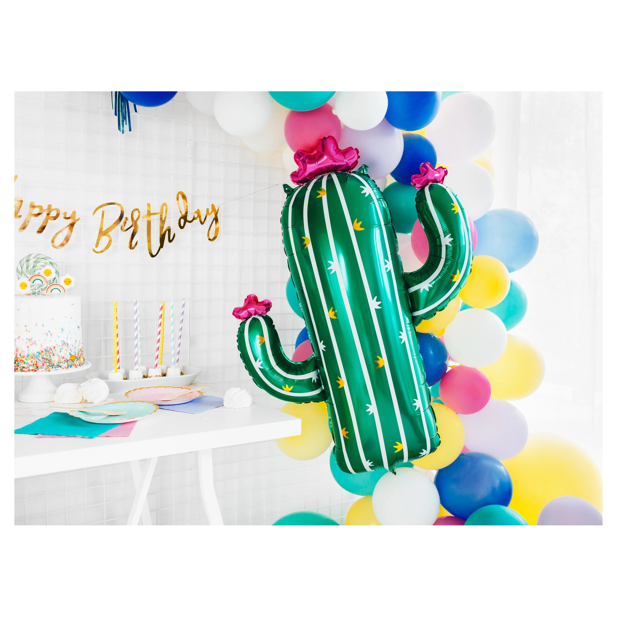 Folie ballon Cactus, 60x82cm, mix