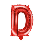 Folie Ballon letter ''D'', 35cm, rood