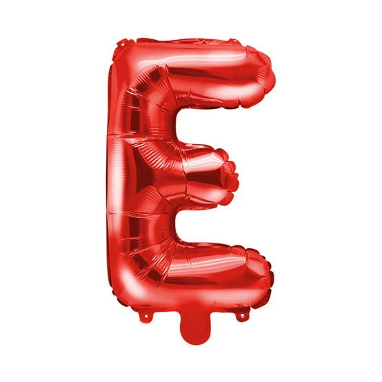 Folie Ballon letter ''E'', 35cm, rood