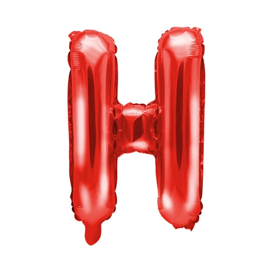 Folie Ballon letter ''H'', 35cm, rood