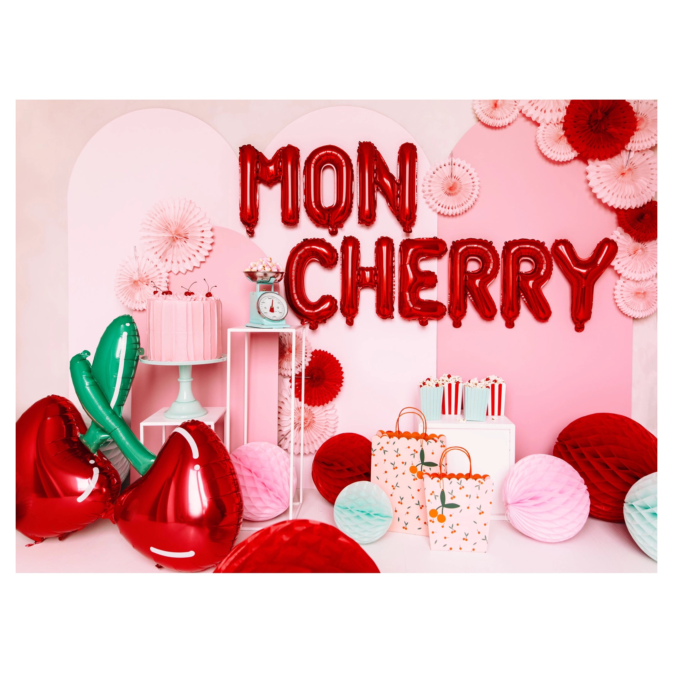 Folie Ballon letter ''J'', 35cm, rood