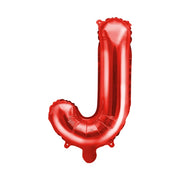 Folie Ballon letter ''J'', 35cm, rood