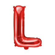 Folie Ballon letter ''L'', 35cm, rood