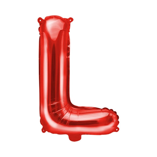 Folie Ballon letter ''L'', 35cm, rood