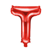 Folie Ballon letter ''T'', 35cm, rood
