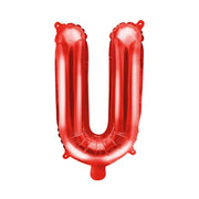 Folie Ballon letter ''U'', 35cm, rood