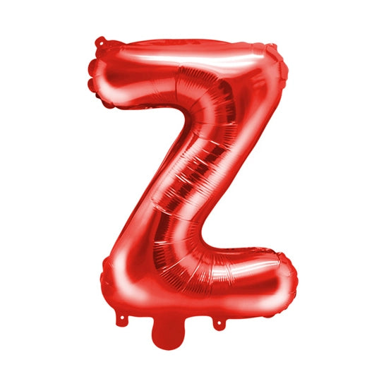 Folie Ballon letter ''Z'', 35cm, rood