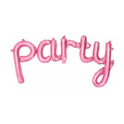 Folie ballon PARTY, roze
