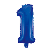 Folieballon 1 jaar blauw 86cm