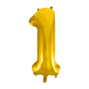Folieballon 1 jaar Goud 86cm