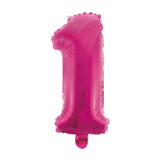 Folieballon 1 jaar roze 86cm