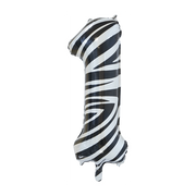 Folieballon 1 jaar zebra 86cm