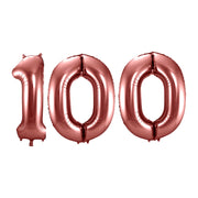 Folieballon 100 jaar brons 86cm