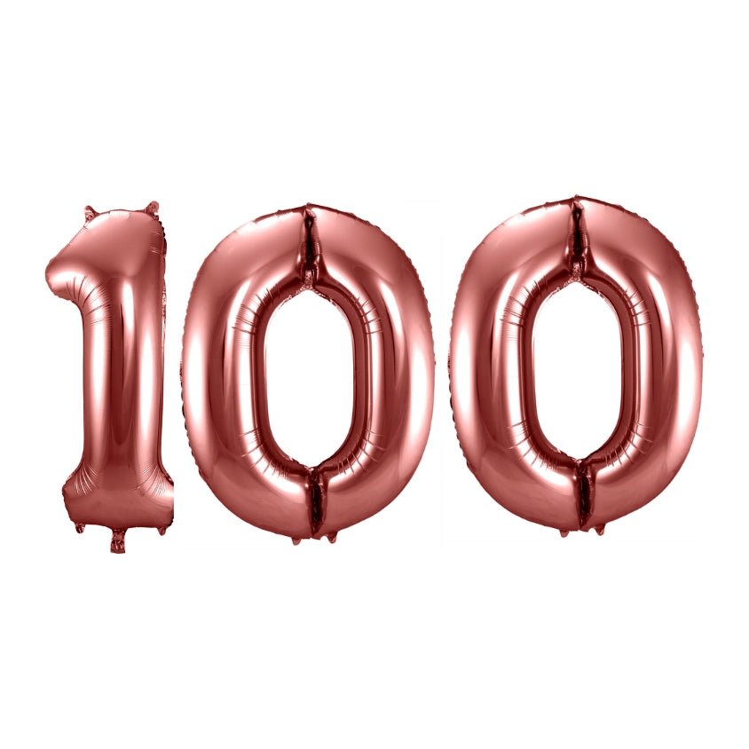 Folieballon 100 jaar brons 86cm