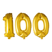 Folieballon 100 jaar Goud 41cm