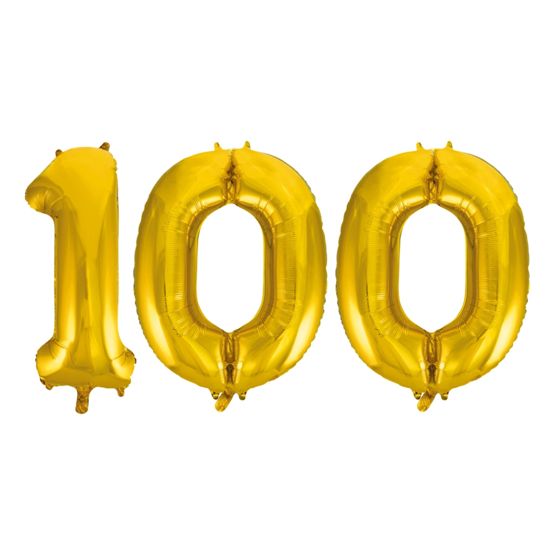 Folieballon 100 jaar Goud 66cm