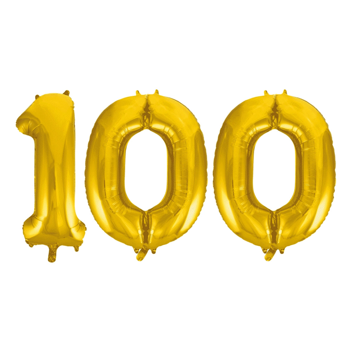 Folieballon 100 jaar Goud 86cm