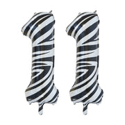 Folieballon 11 jaar zebra 86cm