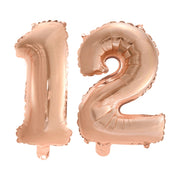 Folieballon 12 jaar Rosé Rosé Goud 41cm