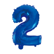 Folieballon 2 jaar blauw 86cm