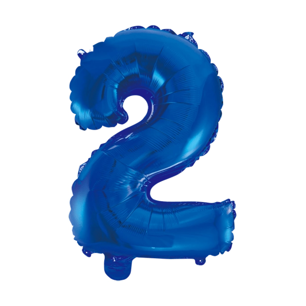 Folieballon 2 jaar blauw 86cm