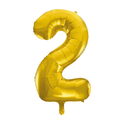 Folieballon 2 jaar Goud 41cm