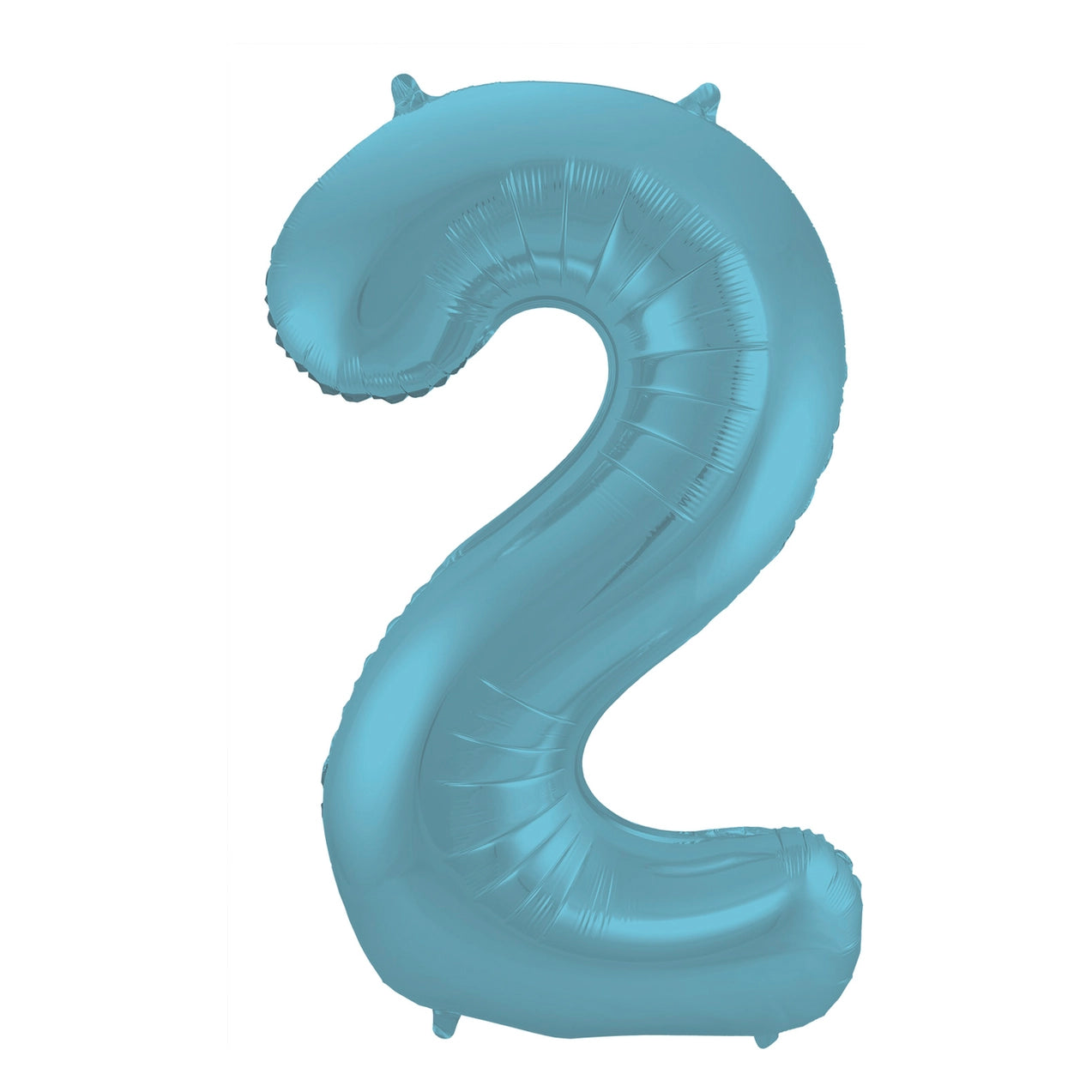 Folieballon 2 jaar metallic pastel blauw mat 86cm