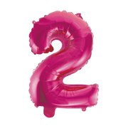 Folieballon 2 jaar roze 41cm