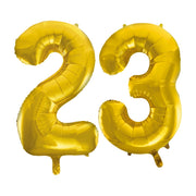 Folieballon 23 jaar Goud 66cm