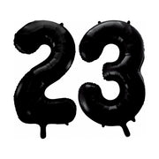 Folieballon 23 jaar zwart 41cm