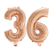 Folieballon 36 jaar Rosé Goud 41cm