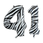 Folieballon 41 jaar zebra 86cm