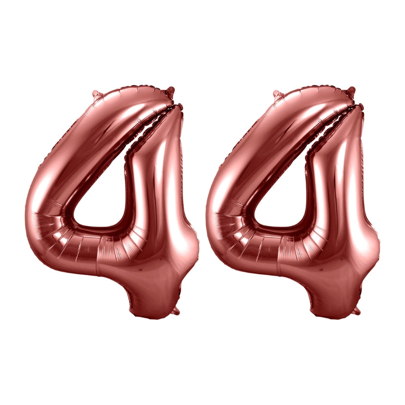 Folieballon 44 jaar brons 86cm
