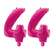 Folieballon 44 jaar roze 86cm