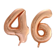 Folieballon 46 jaar Rose Goud 66cm