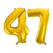 Folieballon 47 jaar Goud 41cm