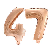 Folieballon 47 jaar Rosé Goud 41cm