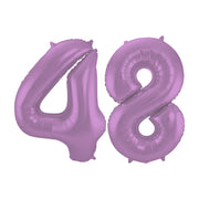 Folieballon 48 jaar metallic paars 86cm