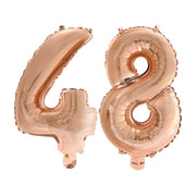 Folieballon 48 jaar Rosé Goud 41cm