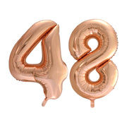 Folieballon 48 jaar Rose Goud 66cm