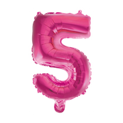 Folieballon 5 jaar roze 41cm
