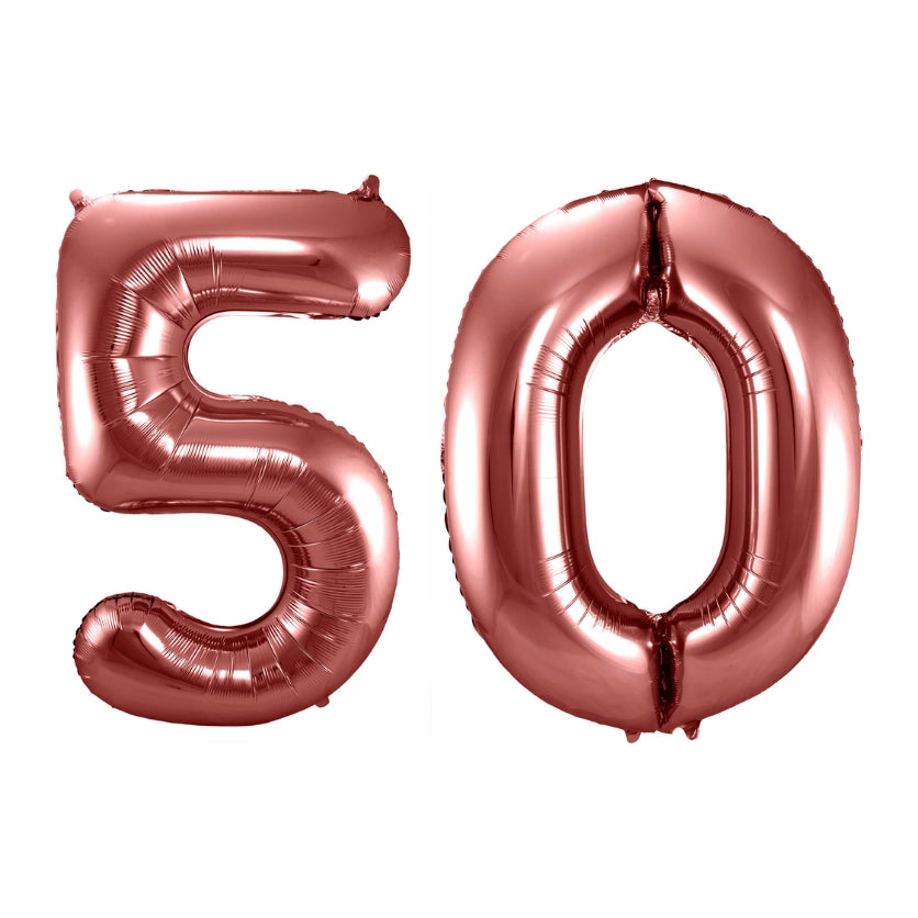 Folieballon 50 jaar brons 86cm