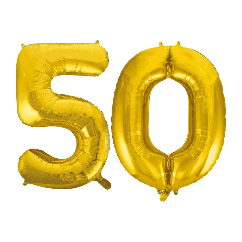 Folieballon 50 jaar Goud 41cm