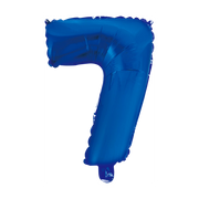 Folieballon 7 jaar blauw 41cm