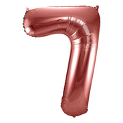 Folieballon 7 jaar brons 86cm