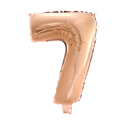 Folieballon 7 jaar Rosé Goud 41cm