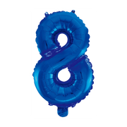 Folieballon 8 jaar blauw 41cm