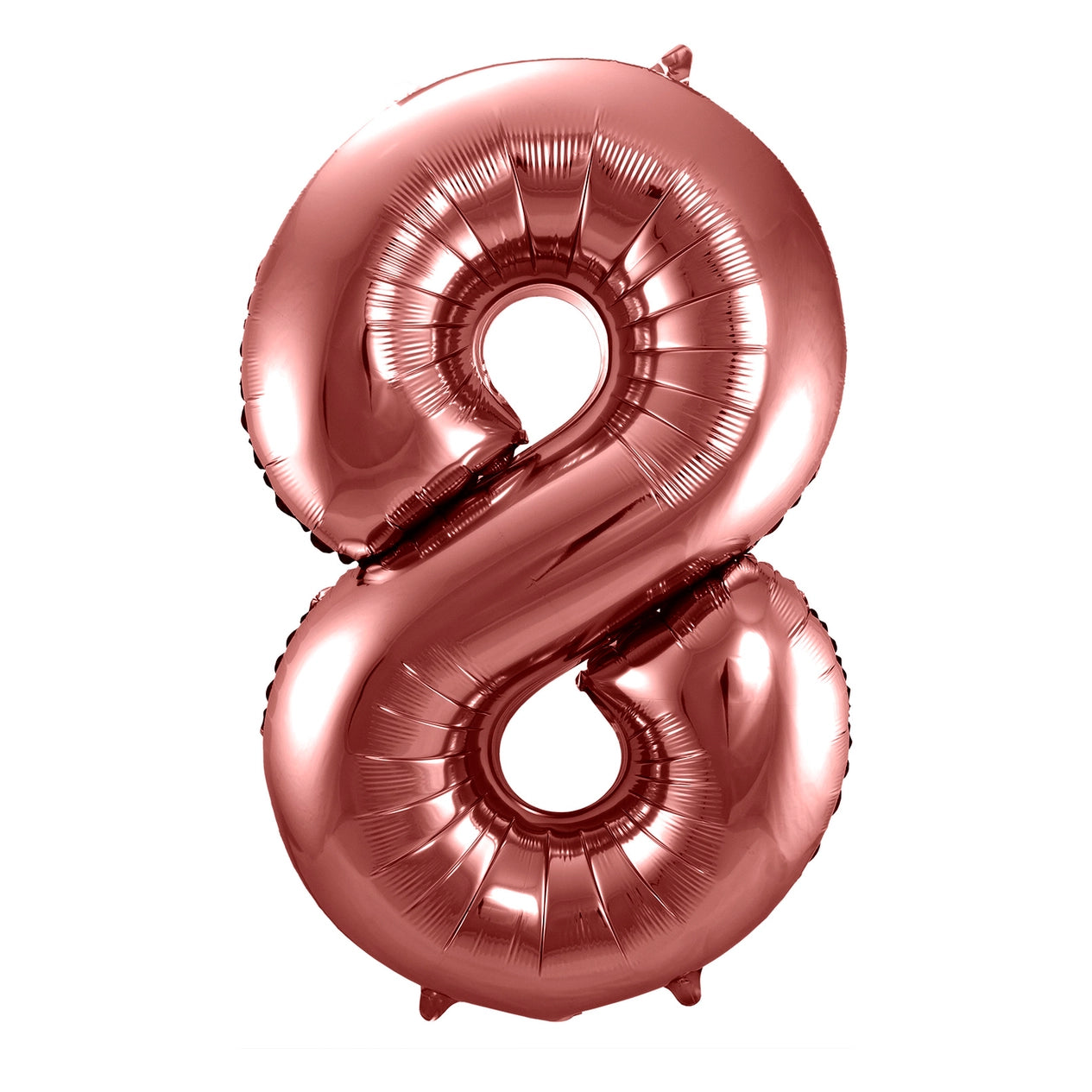 Folieballon 8 jaar brons 86cm