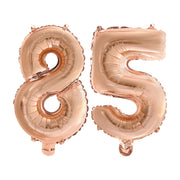 Folieballon 85 jaar Rosé Goud 41cm