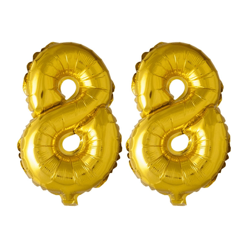 Folieballon 88 jaar Goud 41cm